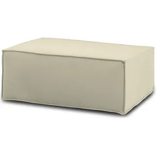 Talamo Italia Pouf Eva,  Italy, Sessel aus gepolstertem Stoff, Cm 100x70h43 Beige - Beige