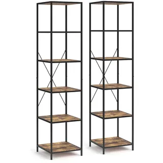 Vicco Bücherregal 40 x 40 x 174 cm Schwarz