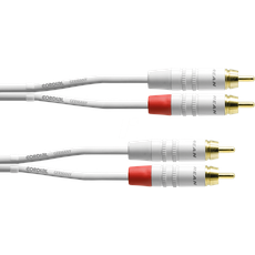 Bild CFU 3 CC-SNOW Audio-Kabel 3 m 2 x RCA Weiß