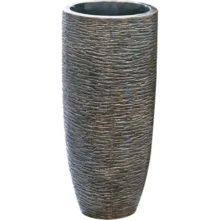 Gilde Übertopf »Giant, antik bronzefarben« goldfarben, Fiberglas, braun