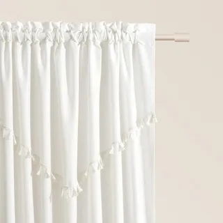 room99 Vorhang mit Kräuselband Chloe 140 x 260 cm Breite x Höhe Schiebegardinen Modern Curtain Wohnzimmer Schlafzimmer Ecru, 1 Stück