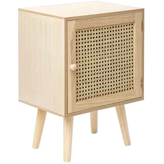 Beliani Nachtschrank Almo 38 x 30 x 56 cm Braun