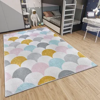 HANSE HOME "Adventures Cloudy", rechteckig 7 mm Höhe Spielteppich, fest, Kinderzimmer, Kurzflor, Spielunterlage,