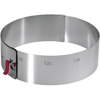 LARES Tortenring mit Klemmhebel 7cm Edelstahl (193885)