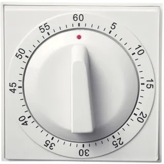 Westmark Retro Kurzzeitmesser mechanisch 60 min Edelstahl Schwarz/Weiß 72 x 72 x 50 mm