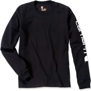 CARHARTT Logo Langarm-t-shirt schwarz L