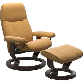 Stressless Relaxsessel Consul Baumwolle 76 x 100 x 71 cm Gelb mit Classic Base
