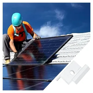 Solar Panel Clips - Leichtlegierung Rostfrei Blöcke | Solar Panel Side Bracket Accessories | für Außenbereich Garten Dach Boden Marine Hütte Schuppen