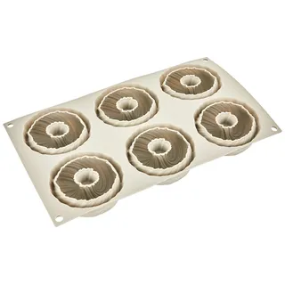 Silikomart Mini Intreccio Silikonform 6 Monoportions Ø 7,5 h 3,5 cm