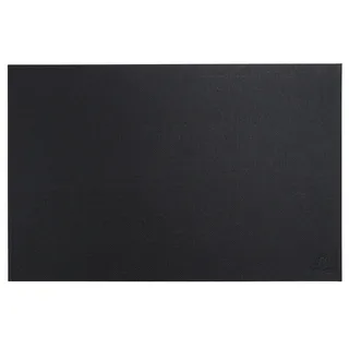 Exacompta OfficeByMe 60601D Schreibtischunterlage aus Hartpappe, kompatibel mit optischen und Lasermäusen, Format Wide, lange und kurze Tiefe, 57,5 x 37,5 cm, Schwarz