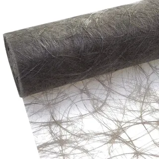 Sizoweb Tischband anthrazit - Taupe 7,9 cm Rolle 50 Meter 64 026-R