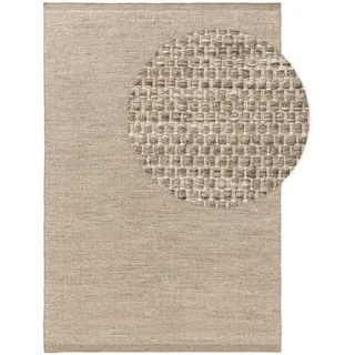 benuta Pure Wollteppich Rocco Taupe 140x200 cm , Textil , Beton Optik , Rechteckig , 140x200 cm , pflegeleicht , Teppiche und Böden, Teppiche, Schafwollteppiche