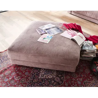 PLACES OF STYLE Hocker »Enisa«, passend zum "Enisa"-Sofa, Bezug in Cord rosa