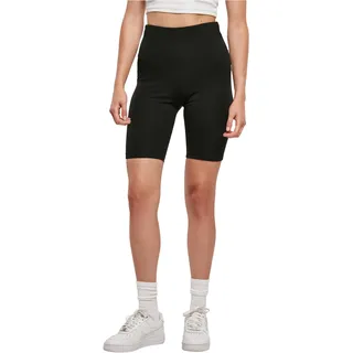 Urban Classics Damen Radlerhose Ladies Organic Stretch Jersey Cycle Shorts, Farbe Black, Größe M