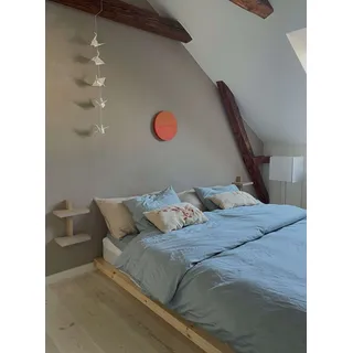 Karup Design - Dock Bettgestell mit Lattenrost, 180 x 200 cm, Kiefer klar lackiert