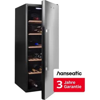 Hanseatic Weinkühlschrank "HWC86ECBA", für 86 Stk. Standardflaschen á 075l inkl. 3 Jahre Herstellergarantie, weiß, neutral),