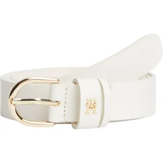 Tommy Hilfiger Damengürtel Leder 2,5 cm Weiß 100