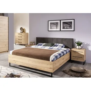 INOSIGN »Sardinia, FSC-zertifizierter Holzwerkstoff« mit gepolstertem Kopfteil, Metallfuß in Kufenform, 160 oder 180x200cm