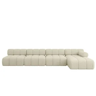 altdecor Eckcouch Polyester 6-Sitzer Beige