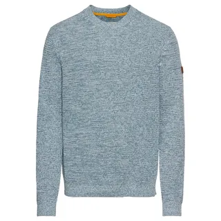 camel active Herren Rundhals Pullover aus Baumwolle Hellblau, Menswear-XL