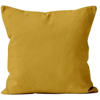 Soleil d'ocre Abdeckung von Kissen 60x60 cm Alix Gelb, Polyester