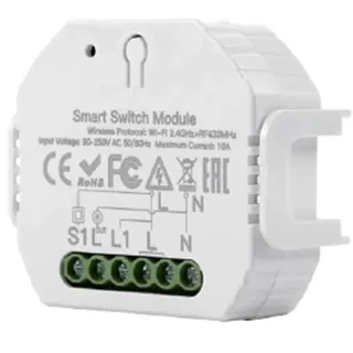 Verwalten Sie Ihre Geräte mit dem intelligenten Schalter 2300 W. Das moderne Design fügt sich in jeden Raum ein und verbessert die Energieeffizienz Ihres Hauses und macht es nachhaltiger.