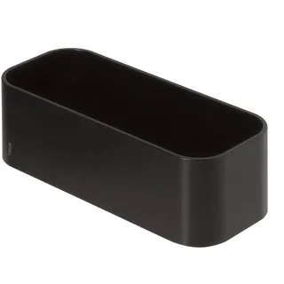 Tiger 2-Store Ablage, als Duschkorb oder Wandregal zu verwenden, Kunststoff, Farbe: Schwarz, zum Schrauben oder Kleben, 25x11x8cm