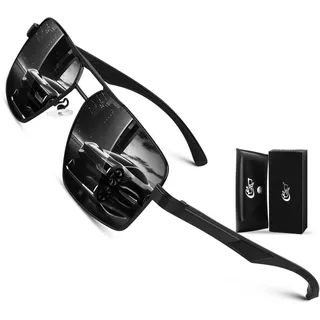 CGID Pilotenbrille Al-Mg Metall Rahmen Polarisiert Sonnenbrille Herren Damen Piloten UV400