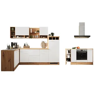 Respekta Winkelküche L-Form 280 x 172 cm Weiß