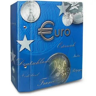 SAFE 7822-B2 2 Euro Münzen 2014-2017 TOPset Sammelalbum aller EU Länder- Münzsammelalbum für Ihre Coin Collection - inkl. 10 Albumblättern Nr. 7854 mit Patentvorrichtung