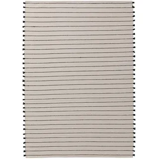 benuta Pop Baumwollteppich Bo Ivory 160x230 cm , Creme , Textil , Rauten , Rechteckig , 160x230 cm , Gots , für Fußbodenheizung geeignet , Teppiche und Böden, Teppiche
