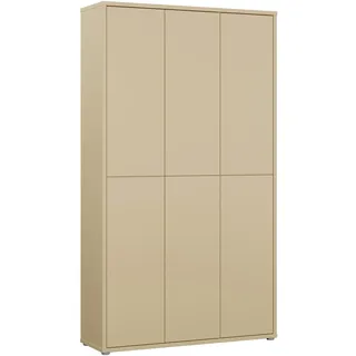 Forte Alice Springs Schuhschrank 109,2 x 34,9 x 191,9 cm Buttergelb