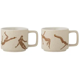 Bloomingville Harlow Becher 0,25 l Braun 2 St.