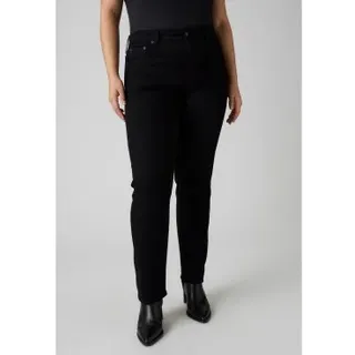 Levi's für Damen. 18883-0321 Gerade High-Waisted Jeans 724 schwarz (29/34), Lässig, Baumwolle, Denim