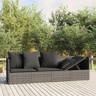 vidaXL Outdoor-Loungebett 58 x 58 x 56 cm Grau
