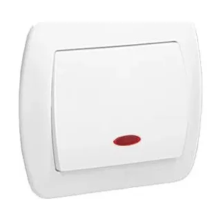Chord Einpoliger Schalter P/T Mit Beleuchtung Weiss - E131Aa-Kn034