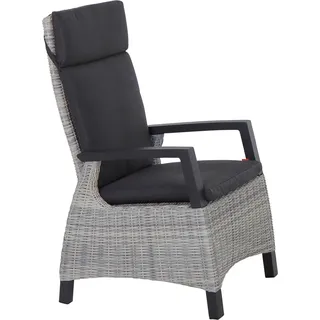 Siena Garden Gartensessel Corido Aluminium mit Armlehnen verstellbar Grey