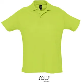 SOLs 11342 | Herren Summer Poloshirt II Seitenschlitze - Farbe: Apple Green - Größe: XL - Grün