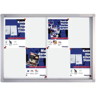 Franken Schaukasten PRO silber 8x DIN A4