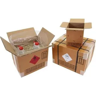 Gefahrgutkarton 4-fach Zulassung 2-wellig Maße 570x370x430mm Inhalt 90l TRANSPAK