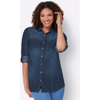 Casual Looks Jeansbluse, blau