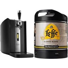 Philips HD3720 / 25 PerfectDraft 6 liter beer dispenser + Leffe Blonde, Blondes Abteibier Bier aus Belgien, Perfect Draft (1 x 6l)