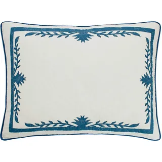 Tommy Bahama Aloha Ananas-Kissenbezug, Baumwolle, Blau
