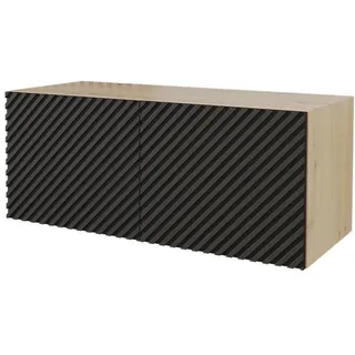 altdecor Zeno-W Lowboard 100x40x40 cm Schwarz Holz