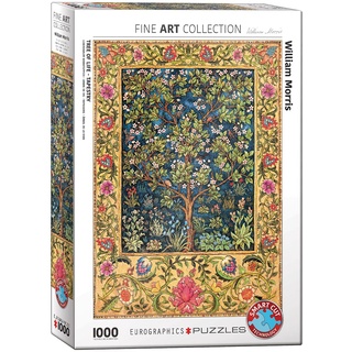 Eurographics 6000-5609 - Lebensbaum Wandteppich von William Morris, Puzzle, 1.000 Teile