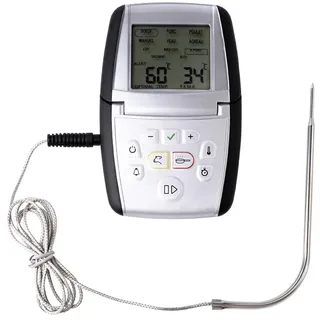 Mastrad Bratenthermometer 0–210 °C grau