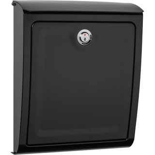 Sienna Locking Wall Mount Mailbox, Letterbox, Postbox Black by ARCHITECTURAL MAILBOXES