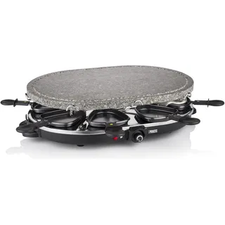 Princess Oval Stone Grill 1200 W 8 Personen schwarz