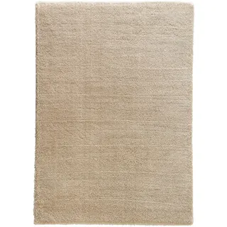 Hochflorteppich , Braun, Hellbraun , Textil , rechteckig , 133x190 cm , für Fußbodenheizung geeignet, antistatisch, pflegeleicht , Teppiche und Böden, Teppiche, Hochflorteppiche & Shaggys