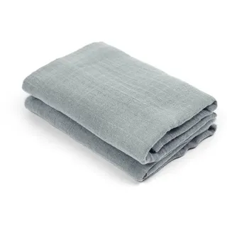 Nuuroo Lou muslin cloth 2-pack - Dusty Blue